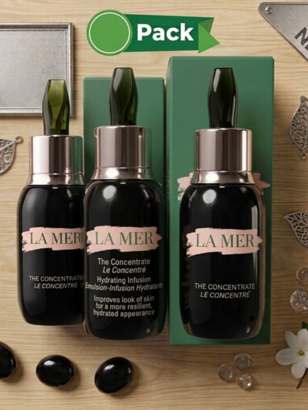 La Mer The Concentrate – 1.7 oz / 50ml | Pack of 3